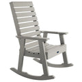 Gray rocking chair on a white background