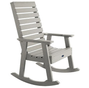 Gray rocking chair on a white background