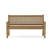 Anderson Teak Sahara 3-seater bench on white background.  