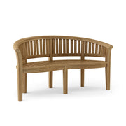 Andrson Teak Curve Bench on a white background.