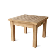 Anderson teak bahama mini side table on a white background.  