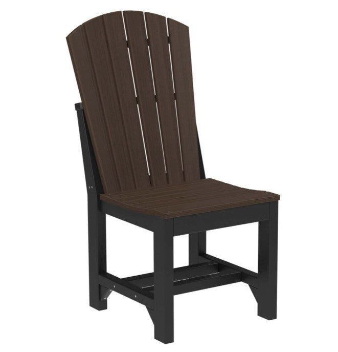 chair in brazilian walnut & black on a white background