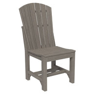 side chair in coastal gray on a white background