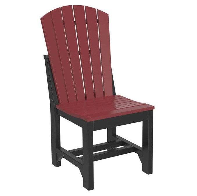 side chair in cherrywood and black
