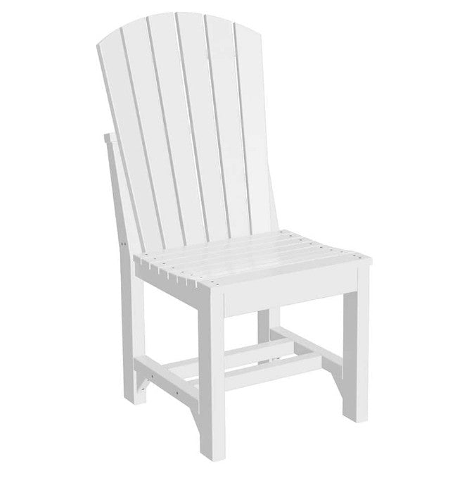 white side chair on white background