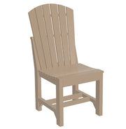side chair in weatherwood on white background 