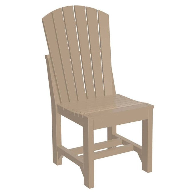 side chair in weatherwood on white background 