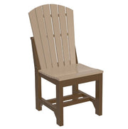 side chair in weatherwood and chestnut brown
