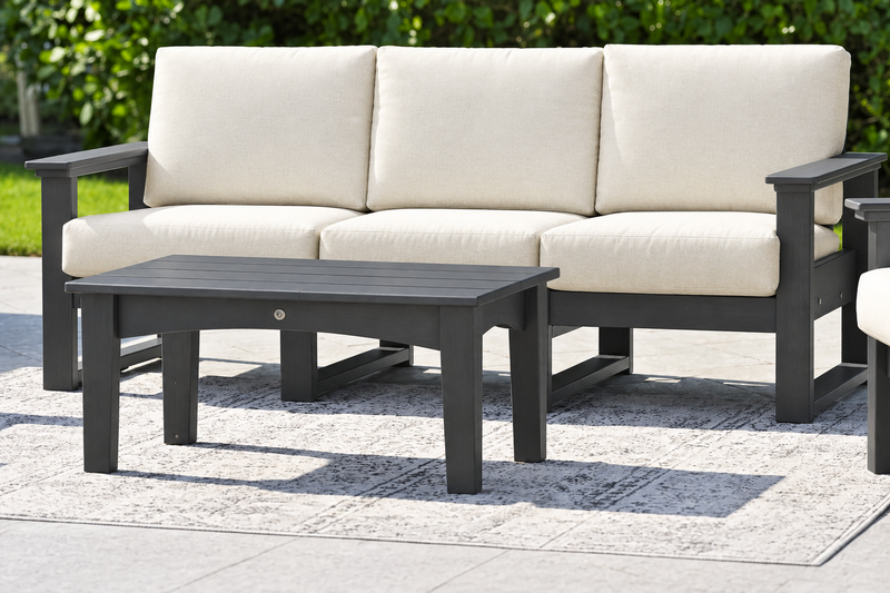 Slate sofa with Canvas cushions