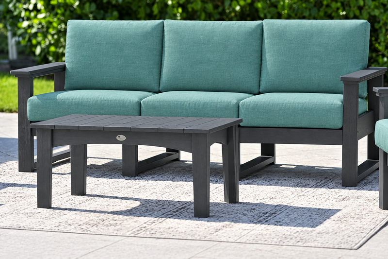 Slate sofa with Cast Breeze cushions