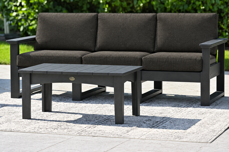 Slate sofa with Spectrum Carbon cushions