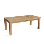 Wooden outdoor table on a white background