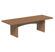 Antique mahogany urban dining table 3x8 rectangular on a white background.  