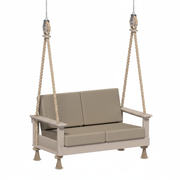 Weatherwood / Marin Leatherette Ash Gray