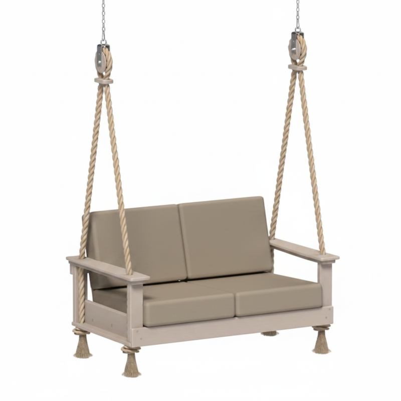 Weatherwood / Marin Leatherette Ash Gray