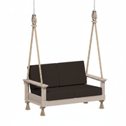 Weatherwood swing with Spectrum Carbon cushions